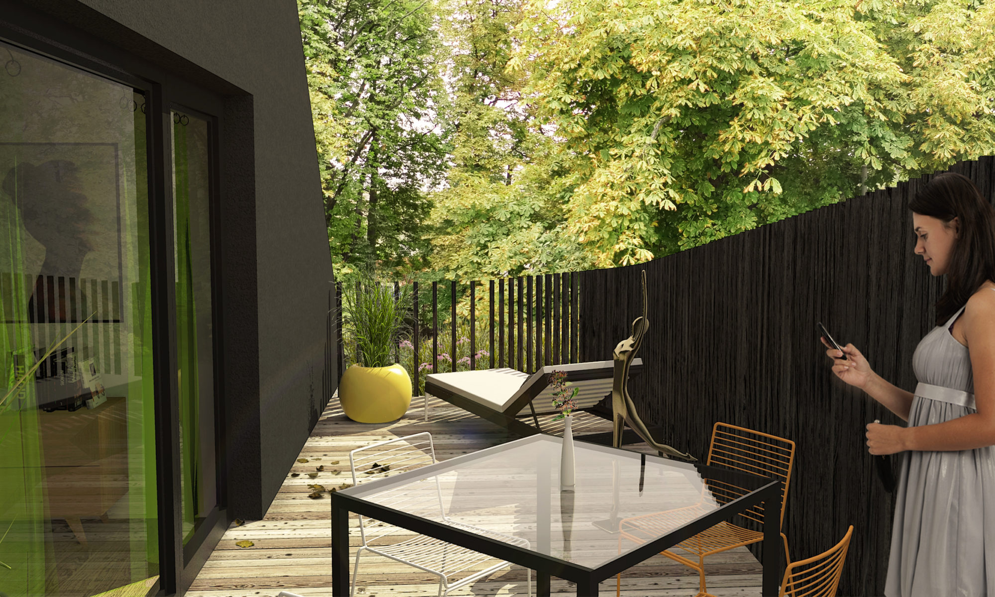 Terasse in der Strauchgasse